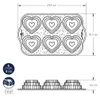 Nordic Ware -Tiered Heart Cakelet Pan Produktbild-Vorschau 5
