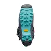 Sohle des F1 Wmn Skitour Schuhs von Scarpa; mit griffigem Profil und hellblauer Gummimischung. Anteprima dell’immagine prodotto