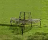 Gartenbank Halbkreis" aus Metall in Rost-Optik, Baumbank, Produktbild-Vorschau 8