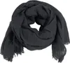 Niklarson Schal Tuch dunkelgrau 190x100cm Damen Poncho Produktbild-Vorschau 1