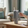 LS-LebenStil XL Edelstahl Trinkbecher Grau 1200ml mit Griff Produktbild-Vorschau 9