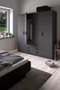 Spell Kleiderschrank B183 cm 4 Türen und 3 Schubladen matt Produktbild-Vorschau 18