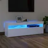 vidaXL Szafka pod telewizor z oświetleniem LED biała Podgląd zdjęcia produktu 2
