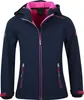 Trollkids Mädchen Trollfjord Softshelljacke navy/magenta Produktbild-Vorschau 1