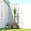 Outsunny Hochbeet mit Rankgitter mobiler Blumenkasten mit Produktbild-Vorschau 2