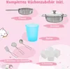 Kinderküche Holz mit Zubehör, Kinderspielküche Holzküche Produktbild-Vorschau 4