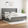 The Living Store Boxspringbett mit Matratze Dunkelgrau Produktbild-Vorschau 1