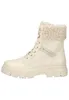 A side view of a single beige boot against a white background. Produktbild-Vorschau