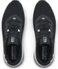 A top-down view of a pair of black Under Armour sneakers on a white background. Produktbild-Vorschau