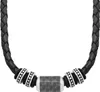 S.Oliver Leder Collier 2026107 Edelstahl Carbon Produktbild-Vorschau 1