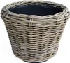 VAN DER LEEDEN DRYPOT® Rattan Pflanzkübel Grau Ø 43 cm - Produktbild-Vorschau 1