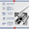 Profil Konstrukcyjny Aluminiowy 20X20 R5 100Cm Anodowany Podgląd zdjęcia produktu 7