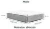 Stauraumbett Linn 180x220 – Modern & Stabil ohne Kopfteil Produktbild-Vorschau 7