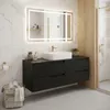 RODAN | Mobile Sottolavabo - Nero - 160 cm - Con Piano Anteprima dell’immagine prodotto 2