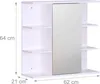 Armoire de toilette Relaxdays, 6 étagères, 2 compartiments Voir les images du produit 4