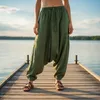 Pantalon de harem sarouel pantalon bouffant Aladdin en Voir les images du produit 7