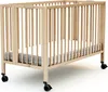 AT4 - Lit bébé pliant professionnel 60x120 cm FLOW Hêtre Voir les images du produit 2