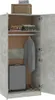 vidaXL Szafa betonowa szara 80x52x180 cm materiał Podgląd zdjęcia produktu 11