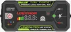 A product shot of a jump starter device with text and graphics. Podgląd zdjęcia produktu