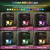 Nachttisch mit LED-Beleuchtung mit 1 Schubladen 58x40x35cm Produktbild-Vorschau 6