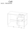 Minio, Schreibtisch "CARINA 8", Nash Eiche / Hellgraphit / Produktbild-Vorschau 6