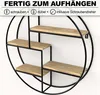 Gadgy Gadgy Scaffale da parete industriale - Rotondo con 4 Anteprima dell’immagine prodotto 4