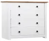 vidaXL Bočná skrinka biela 80 × 40 × 73 cm Panama Pine Náhľad obrázku produktu 7