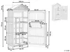 BELIANI Gartenschrank Akazenolz Edelstahl 4 Fächer Produktbild-Vorschau 3