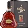 A bottle of Hennessy X.O. Cognac and its gift box are displayed against a white background. Produktbild-Vorschau