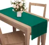 Zamatový behúň na stôl 40x180 cm tmavozelený zelený Náhľad obrázku produktu 3