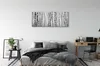 Glasbilder 125x50 Wandkunst Schwarze und weiße Birke Produktbild-Vorschau 3