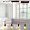 B.K.Licht Pendelleuchte Retro Vintage Schwarz 4-flammig Produktbild-Vorschau 7