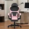 Kawaii gaming stoel, met voetsteun, dubbele lendensteun, Productafbeelding-voorbeeld 12