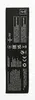 A close-up view of the back of a black electronic device, likely a battery or a component, with white text and symbols printed on it. Produktbild-Vorschau