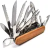 Multifunktions-Taschenmesser mit 26 Funktionen, Holzgriff Produktbild-Vorschau 1