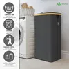 VOUNOT® Wäschekorb mit Deckel & Wäschesäcke 100L Faltbarer Produktbild-Vorschau 13
