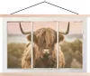 MuchoWow® Textilposter Schottisches Hochlandrind - Blick - Produktbild-Vorschau 1