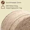 Bindfaden 1kg 2mm Juteschnur Jute Juteschnur Kordel 500 Produktbild-Vorschau 2