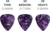 kwmobile 9x Gitarren Plektrum Blättchen - 3 verschiedene Produktbild-Vorschau 3