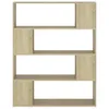 A freestanding bookshelf with an asymmetrical design. Voir les images du produit