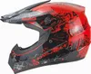Crosshelm Helm Kinderhelm Motorradhelm Motocross Racing Rot Produktbild-Vorschau 1