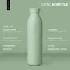 Trinkflasche Edelstahl 600ml Thermoflasche isoliert Sport Flasche grün Vinsun Produktbild-Vorschau