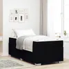 vidaXL Cadre de lit avec matelas Noir 90 x 200 cm Tissu Voir les images du produit 1
