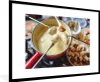 MuchoWow® MuchoWow® Gerahmtes Poster Käsefondue mit Brot Produktbild-Vorschau 1