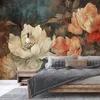 Muralo Vlies Fototapete BLUMEN Blätter Pflanzen Retro Stil Produktbild-Vorschau 6