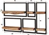 Hoyz Collection – Wandregal-Set Edge – Massive Akazie natur Produktbild-Vorschau 6