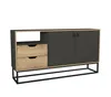 Sideboard Dolores mit 2 Türen und 2 Schubladen in Anthrazit Produktbild-Vorschau 6