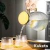 Kuketo | Glas Teekanne mit Sieb 1,8 L – Hitzebeständiger Produktbild-Vorschau 5