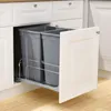 Wysuwany kosz na śmieci VEVOR (35 qt x2), podwójny kosz na Podgląd zdjęcia produktu 10