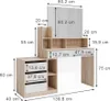 Schminktisch Vicco Anja Weiß/Sonoma 139.8 cm, Model 41281 Produktbild-Vorschau 3